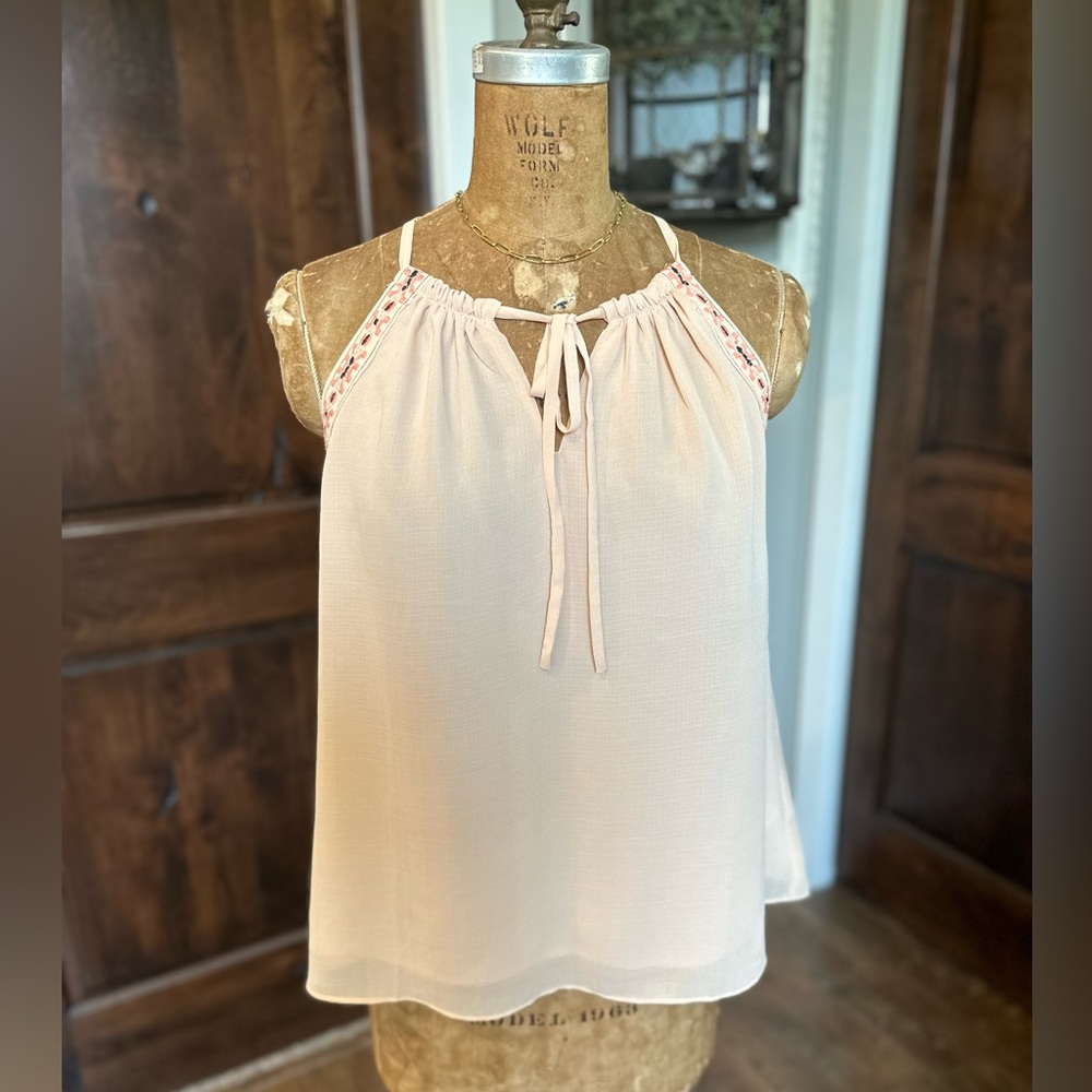 Miss Me Chiffon Halter Tank Blouse Size M